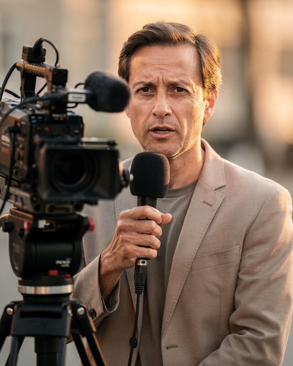 Moderationstraining im TV-Studio
